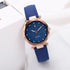 Korean Rhinestone Rose Gold Watch Female Belt Clock Watch
